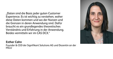 Portrait von Esther Cahn, Dozentin des CAS Digital Customer Experience