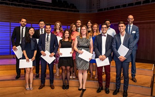 MSc International Financial Management students at the official graduation ceremony