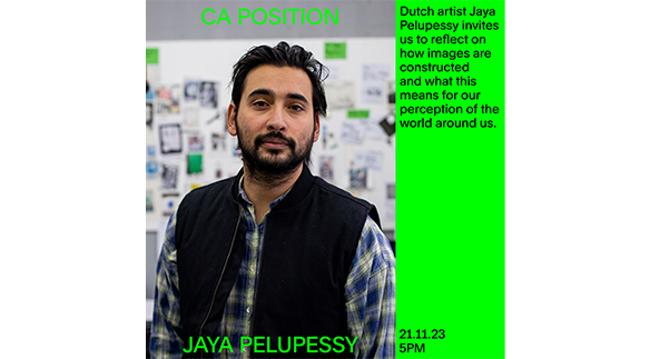 Poster für die Veranstaltungsreihe Position des BA-Studiengangs Camera Arts.