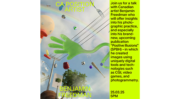 Poster für die Veranstaltungsreihe Position des BA-Studiengangs Camera Arts.