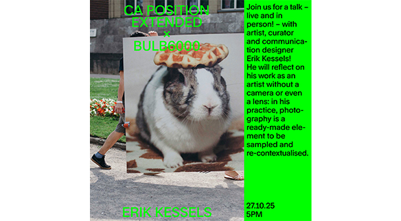 Poster für die Veranstaltungsreihe Position des BA-Studiengangs Camera Arts.