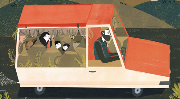 Beginn der Flucht im Auto. @HSLU