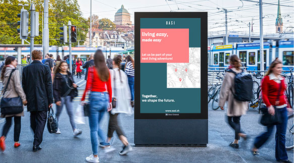 So könnte eine Werbeanzeige für Fabia Gilardis Plattform (Bachelor Design Management, International) aussehen. Bild: zvg