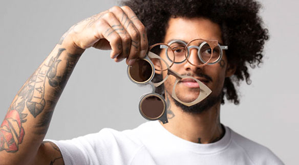 Fabienne Wüthrich (Diepflingen BL) will mit ihren hochwertigen Brillen die Gläser vor den Augen zum Schmuckstück machen. Bild: zvg