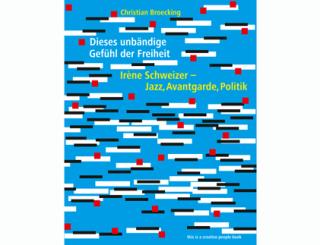 Buchcover deutsche Version, gestaltet von Niklaus Troxler, Grafiker und Gründer des Jazzfestivals Willisau (Bildnachweis: Broecking Verlag)