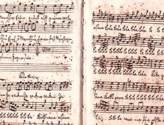 Eine der frühesten notierten Jodelmelodien der Region: Kuhreien aus dem Liederbuch der Maria Josepha Barbara Brogerin, 1730 (Quelle: Originaldokument im Roothuus Gonten)