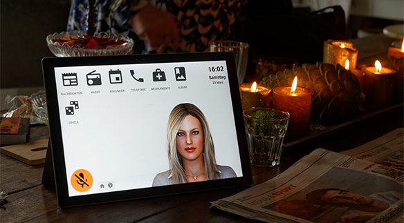 Anne light auf dem Tablet