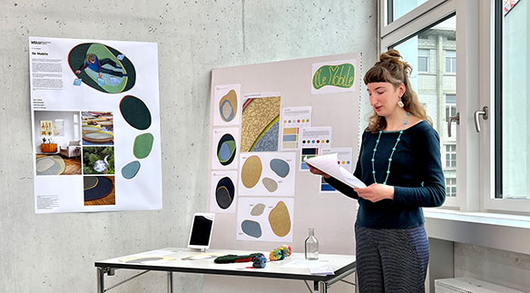 Zora Weidkuhns Entwürfe setzten sich in einem Gestaltungswettbewerb durch. Bild: HSLU