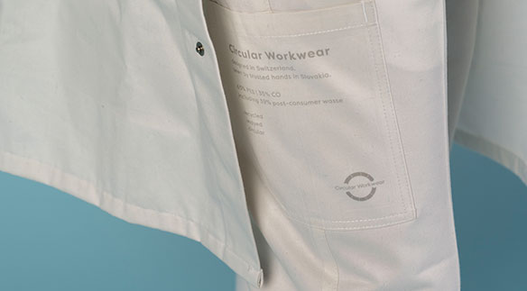 Aus alt mach neu - das Forschungsprojekt zeigt auf, wie es für Arbeitsbekleidung gelingen kann. @ HSLU, Forschungsgruppe Produkt & Textil.