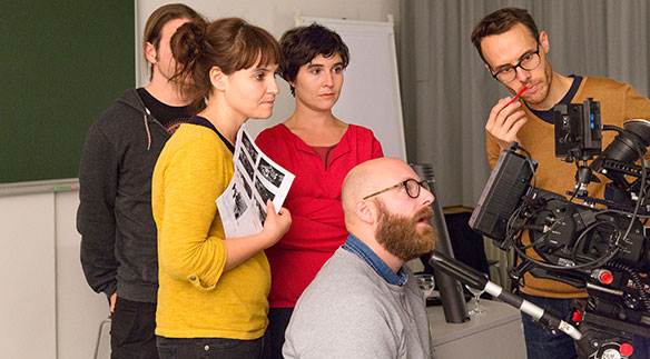 Dreharbeiten am Departement Soziale Arbeit der Hochschule Luzern für den Dokumentarfilm «Gleichstellen – eine Momentaufnahme» im Rahmen des Projekts gleichstellen.ch. 