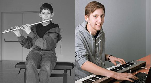 Jan ist 21 Jahre alt und spielt seit seiner Kindheit Querflöte. Ausserdem dirigiert er ein Musical. 