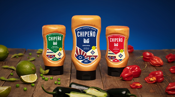 Foto zeigt die drei Chipeno Saucen, welche aktuell verkauft werden.