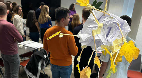 Students giving project presentations – Creativity Block Week HSLU