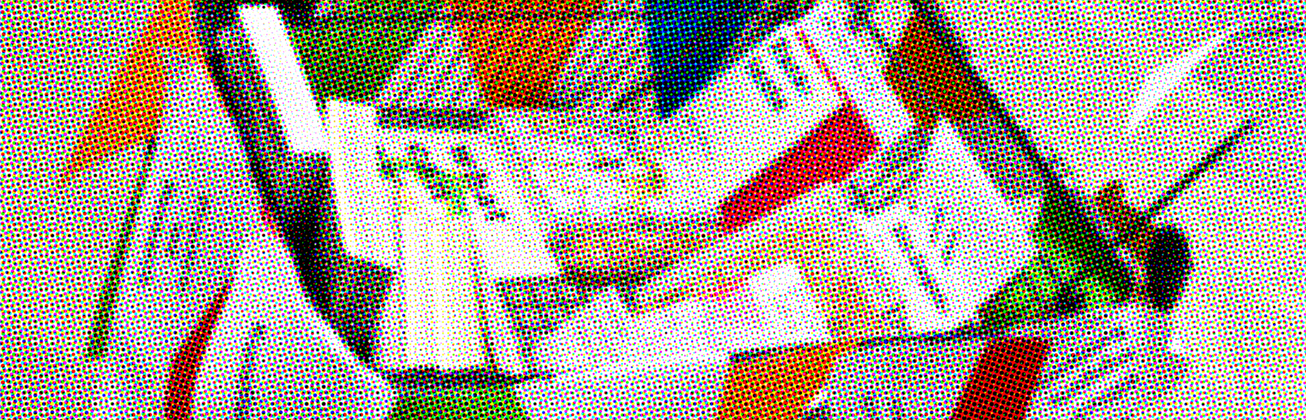 Einkaufswagen als Kunstinstallation