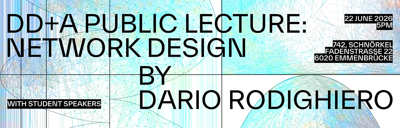 Poster für die für den DDA-Event Public Lecture. 