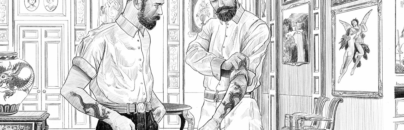 Illustration Tattoo von Laurids Herbener