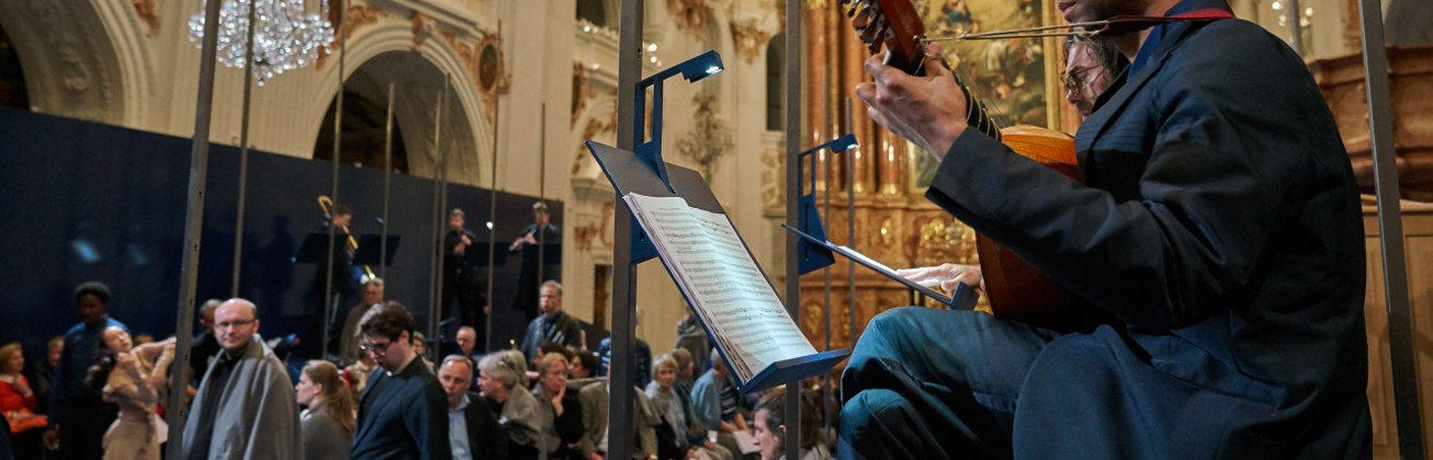 Aufführung Marienvesper, Kooperation mit den Luzerner Theater, Foto ©Ingo Hoehn