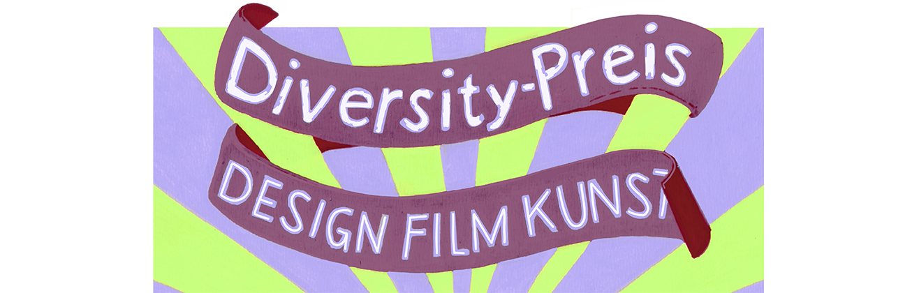 Violett-grüne Illustration für den neuen Diversity-Preis