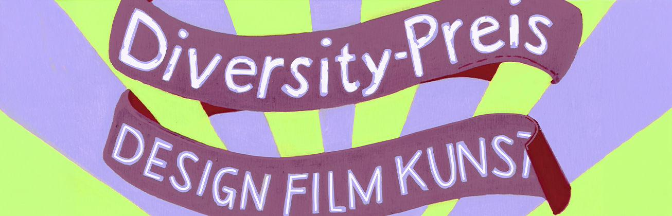 Violett-grüne Illustration für den neuen Diversity-Preis