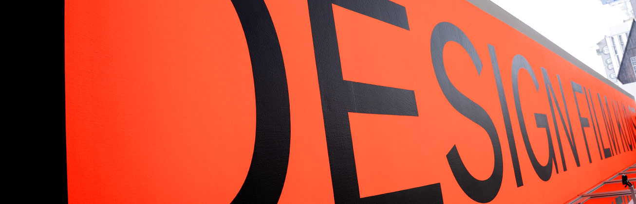 Beschriftung Design Film Kunst