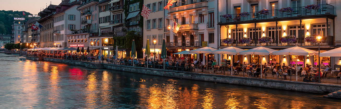 Restaurants in Luzern am Abend