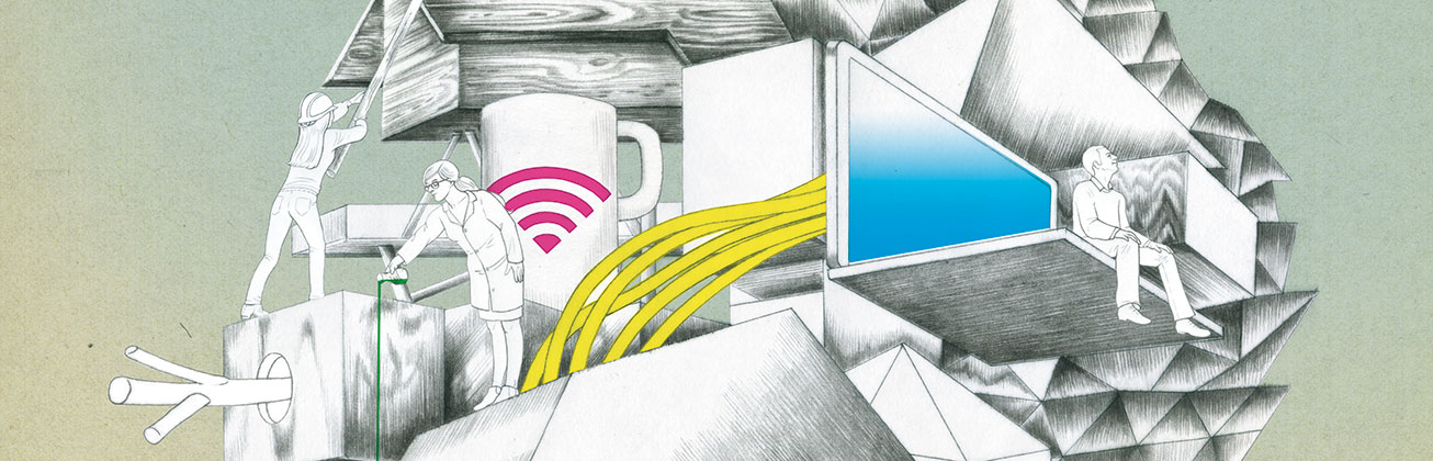 Arbeitswelt von morgen, Titelillustration von Rahel Nicole Eisenring