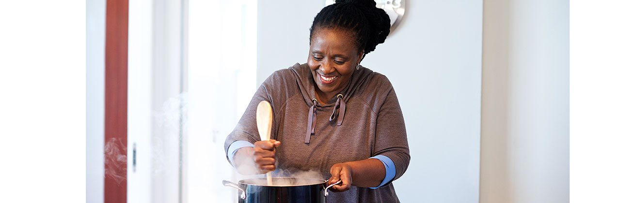 Woman cooking