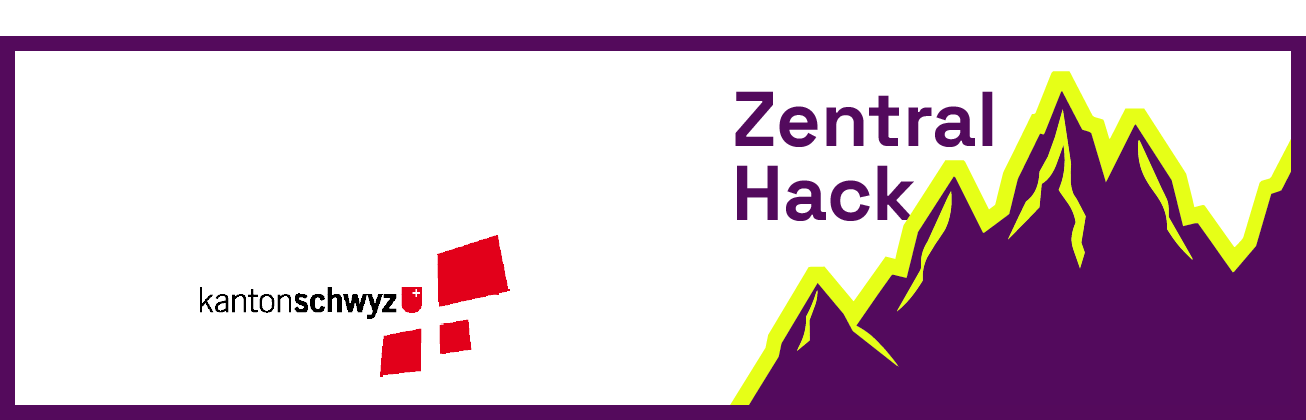 Zentral Hack Visual mit Logo vom Kanton Schwyz