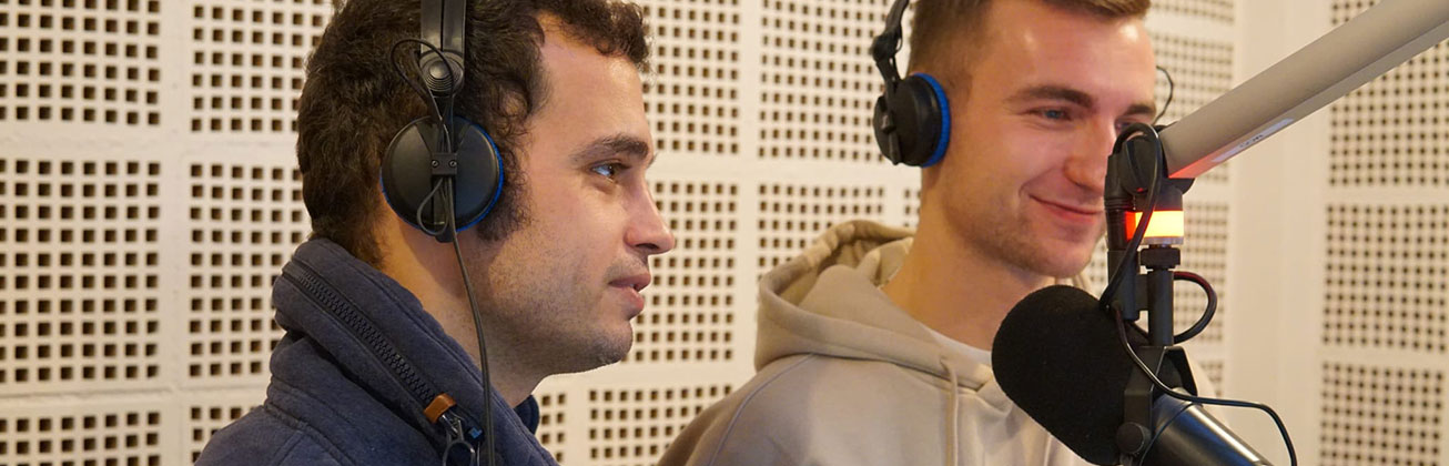 Marco Frautschi und Luca Rohrer im Radio 3fach Studio