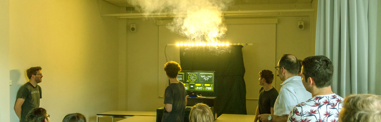 Projektpräsentation im Klassenraum Digital Ideation