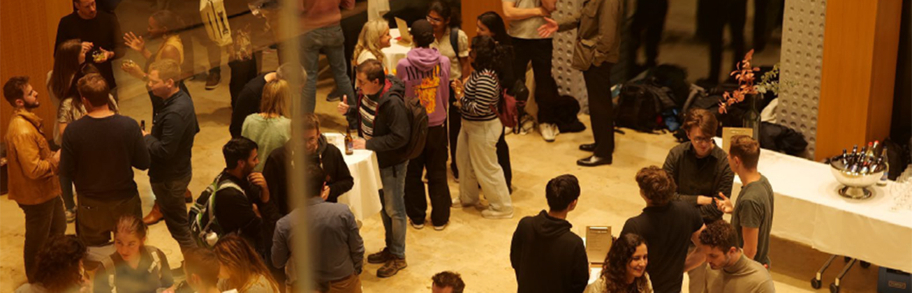 students at the ai industry event