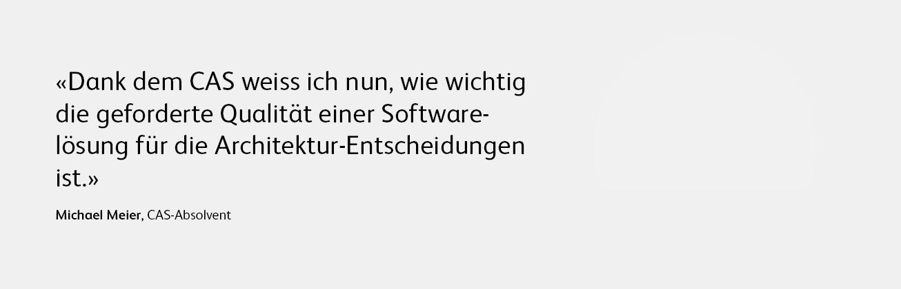 Statement zur Weiterbildung CAS Software Architecture