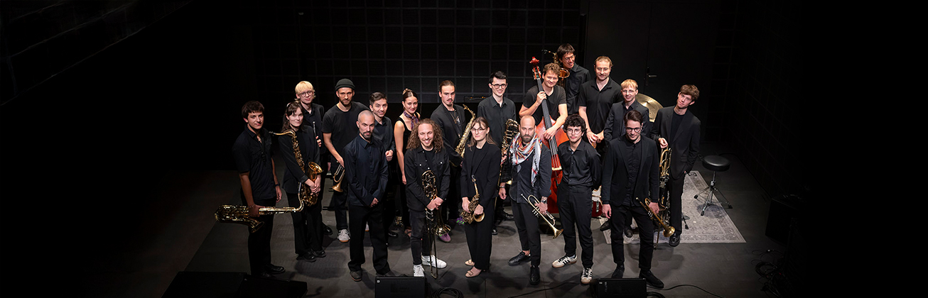 HSLU Big Band – the Big Band of the Lucerne School of Music. Photo HSLU/Priska Ketterer, October 2025