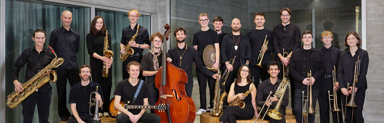 Die Big Band der Hochschule Luzern. (Foto Franca Pedrazzetti, November 2023)