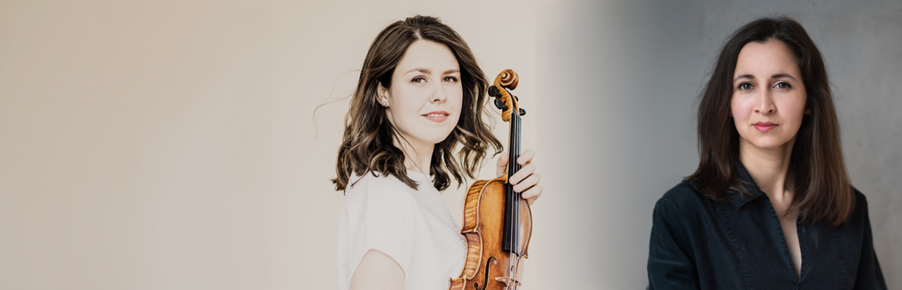 Porträts der Violinistin Friederike Starkloff sowie der Sopranistin Mimi Doulton, die ab dem Herbstsemester 2026/27 eine Anstellung an der HSLU Musik aufnehmen.