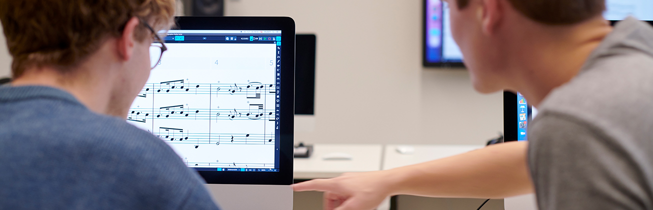 Musik komponieren auf dem Keyboard