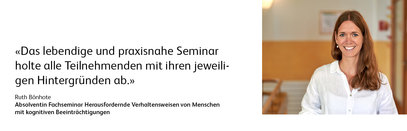 Testimonial Aussage Ruth Bonhote Absolventin Seminar 
