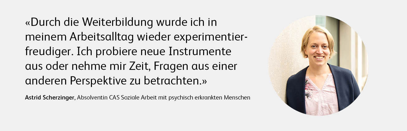 Porträt und Statement Astrid Scherzinger