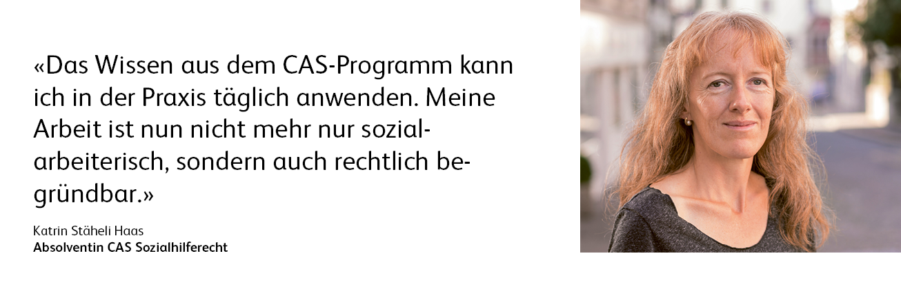 Testimonial CAS Sozialhilferecht