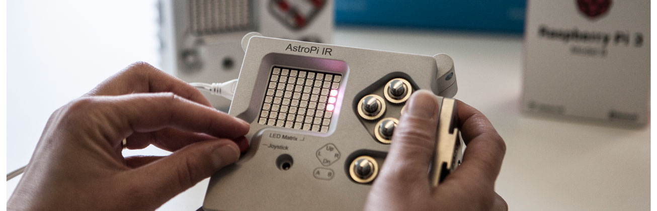 Astro Pi equipment close up