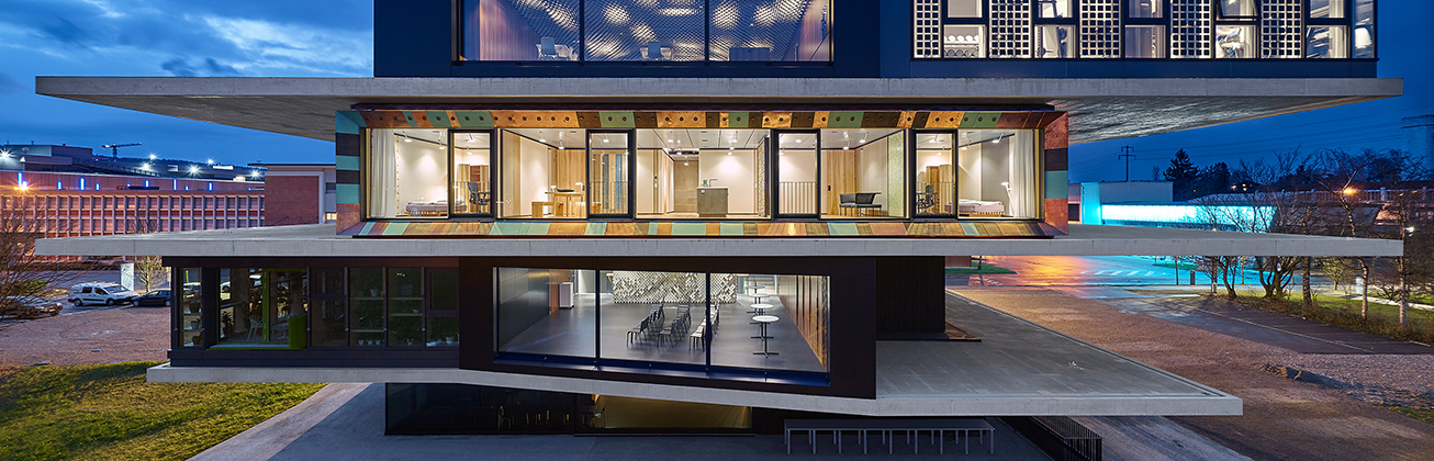 In der Forschungsunit Meet2Create im NEST der Empa, realisiert von der Hochschule Luzern – Technik & Architektur, werden Komponenten und Räume für kreatives und innovatives Arbeiten erforscht.