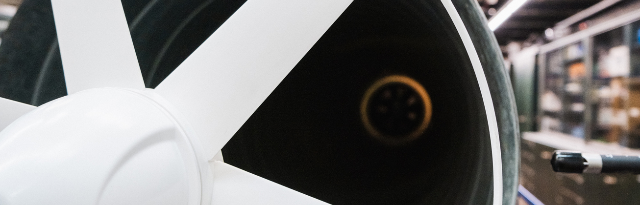 Nahaufname eines Propellers