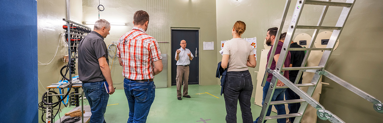 raumakustin gruppe in schallraum