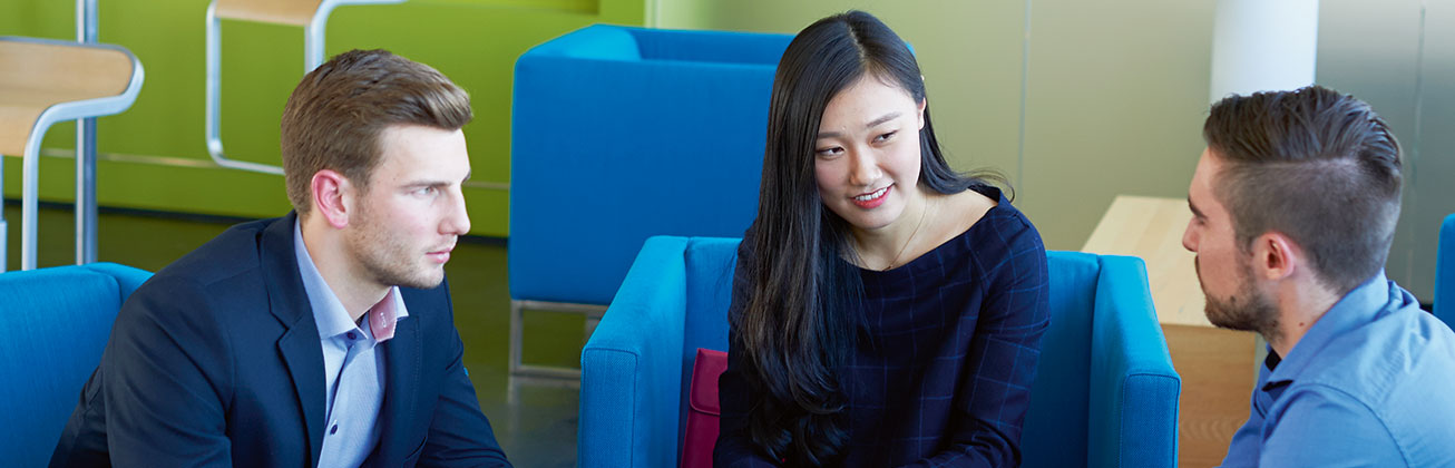 Students in a lounge