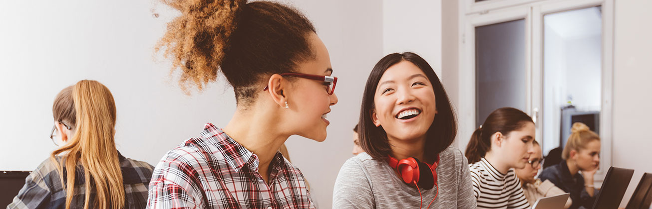 Students at their computers
