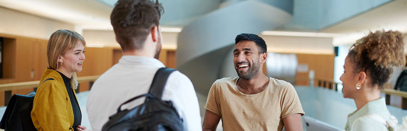 Students in the hall