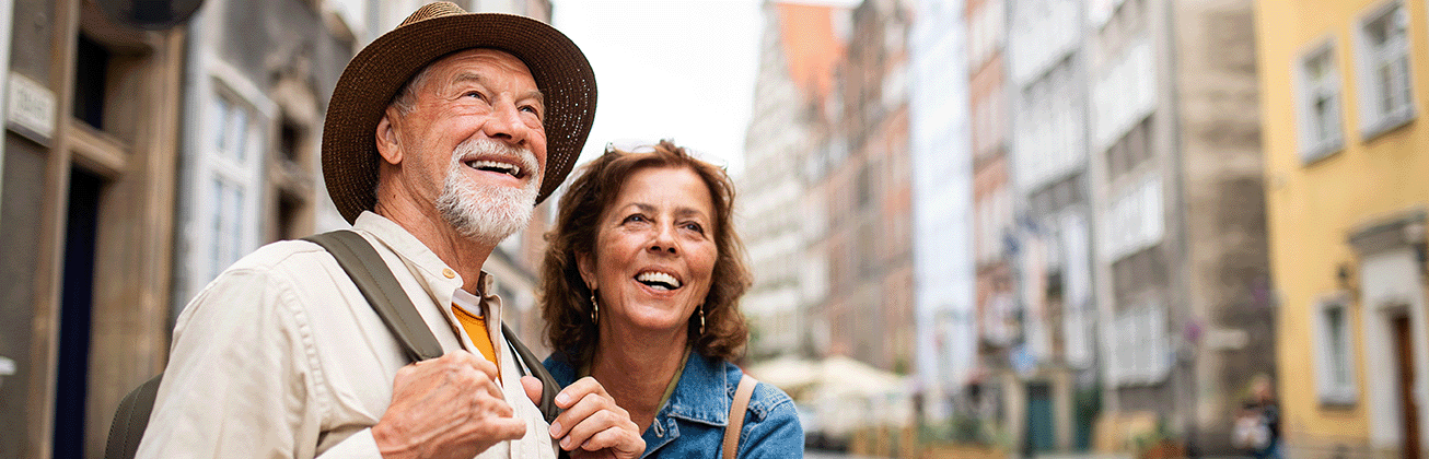 Ehepaar in der Stadt