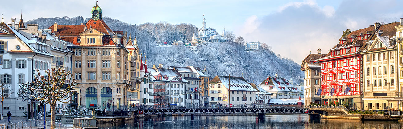 Stadt Luzern im Winter