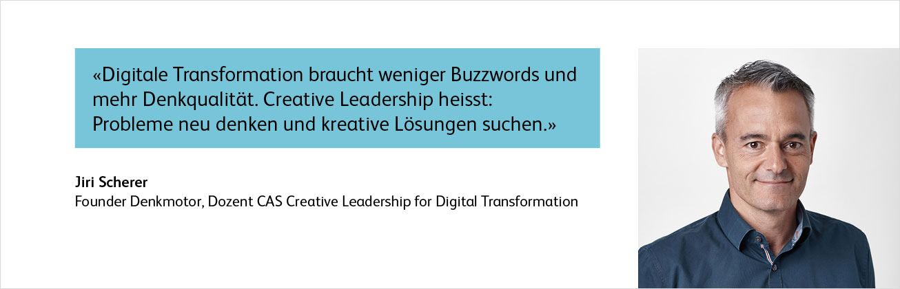 Jiri Scherrer Dozent CAS Creative Leadership for Digital Transformation
