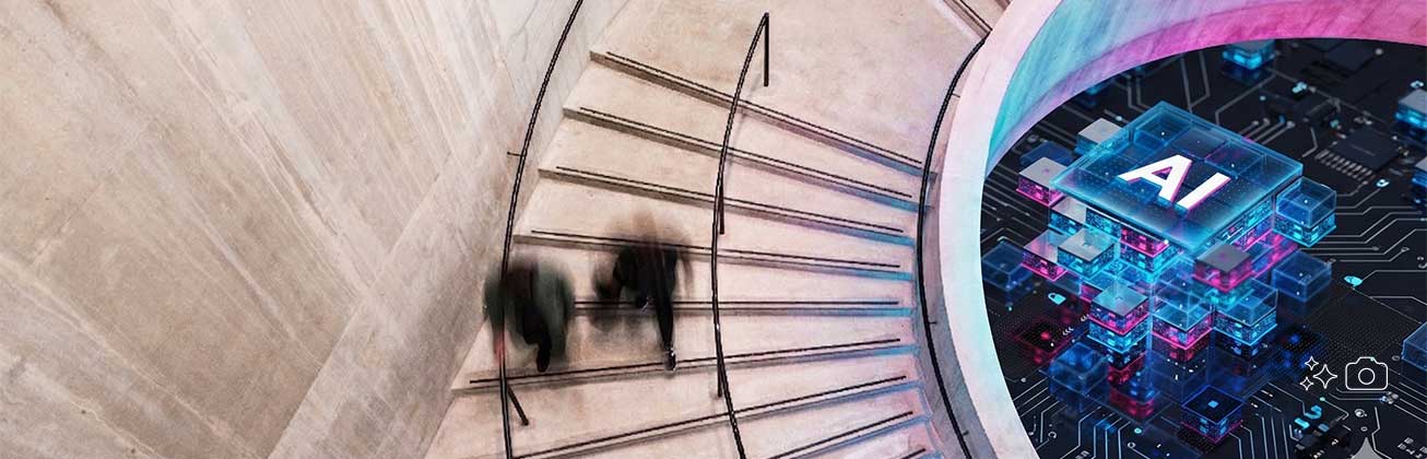 Tate Treppe mit KI verändert